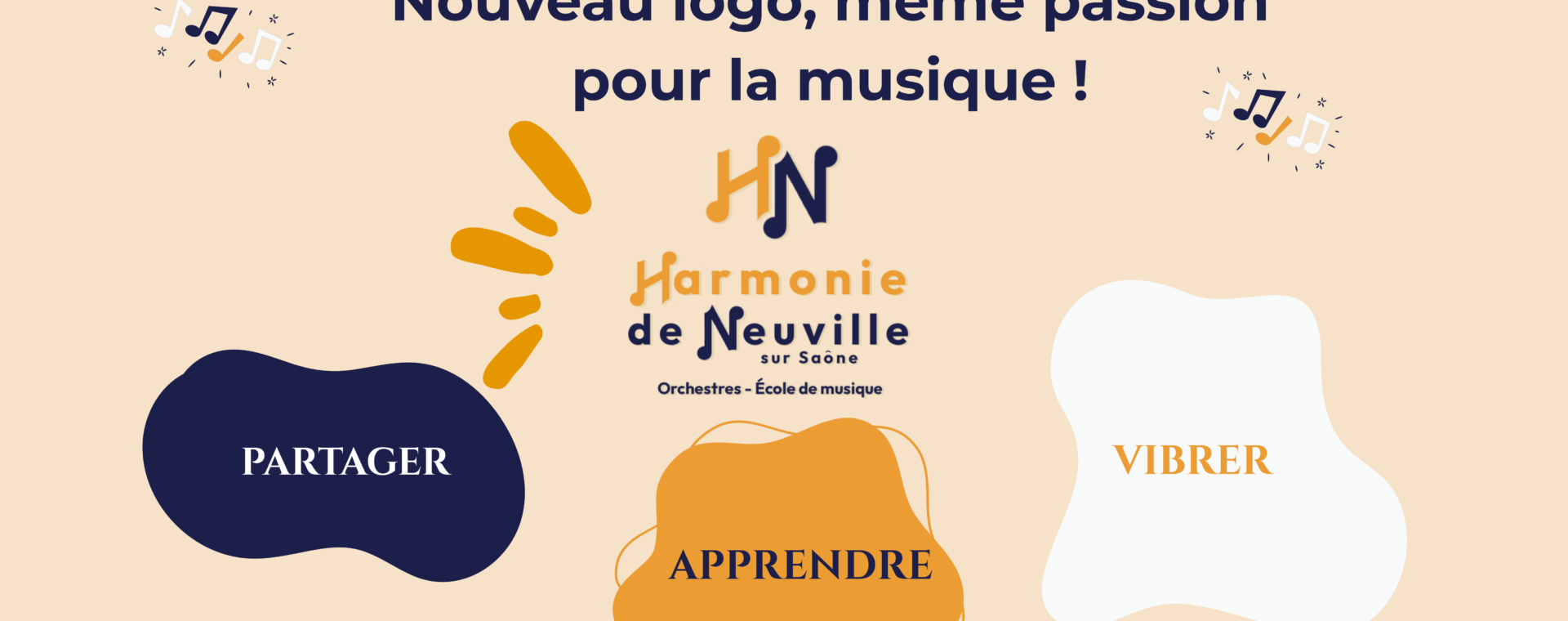 Nouveau logo, même passion pour la musique