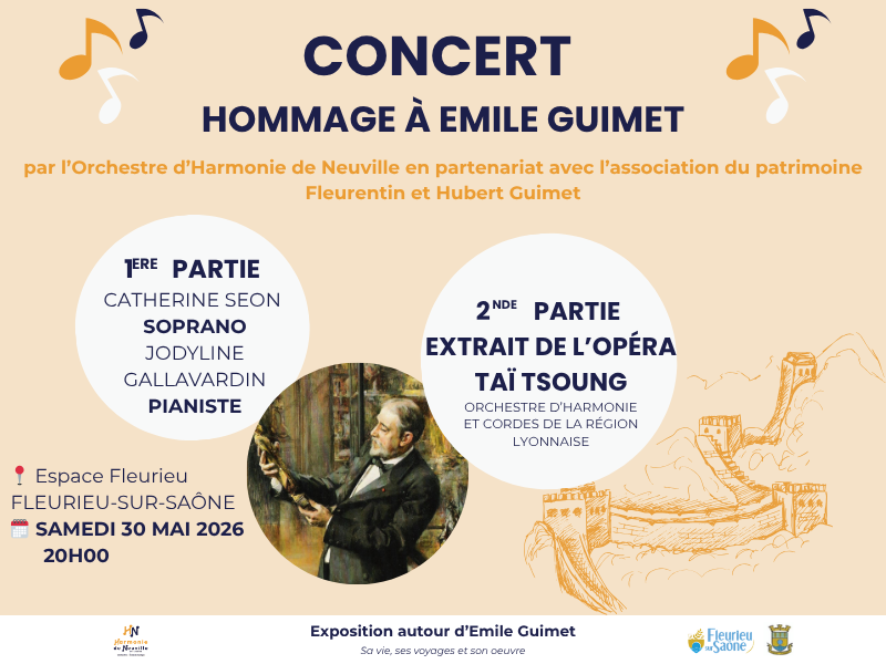 concert hommage Emile GUIMET