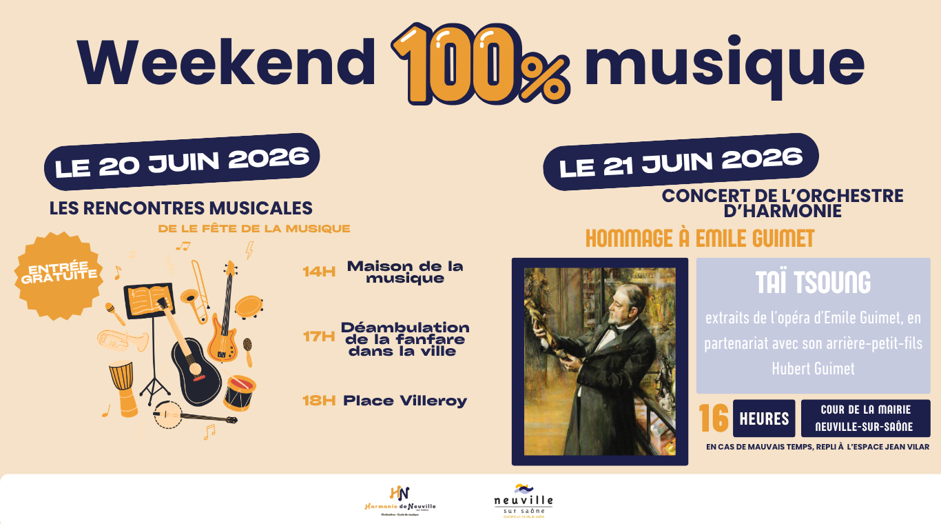 week end musical 20 et 21 juin 2026